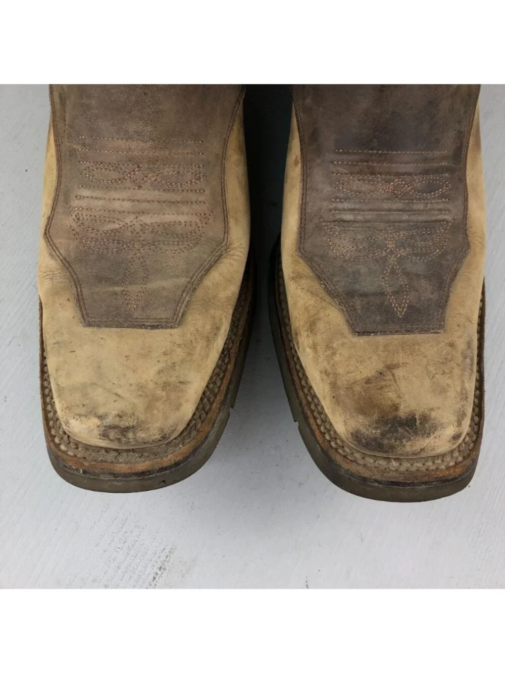 Rio Grande Limited Men's 28 (US 9.5-10) Brown Leather Western Cowboy Boot FAIR